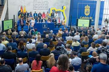 Acuerdo político entre NC, PSOE y Podemos para el Gobierno de Gran Canaria (Foto TA)